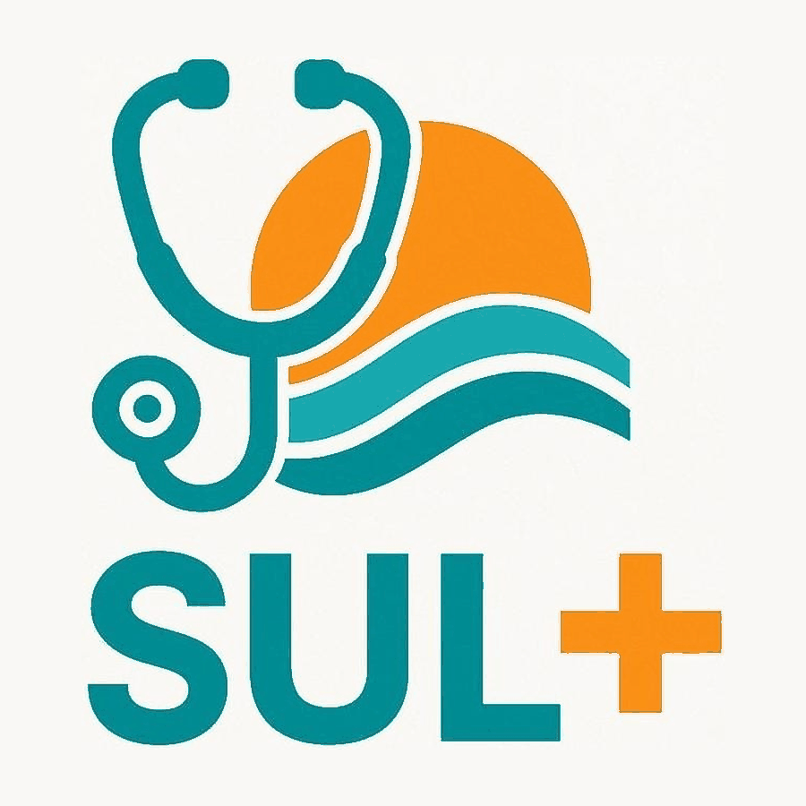Logotipo SUL+ da Comiss&atilde;o de Internos de MGF da ULS Algarve
